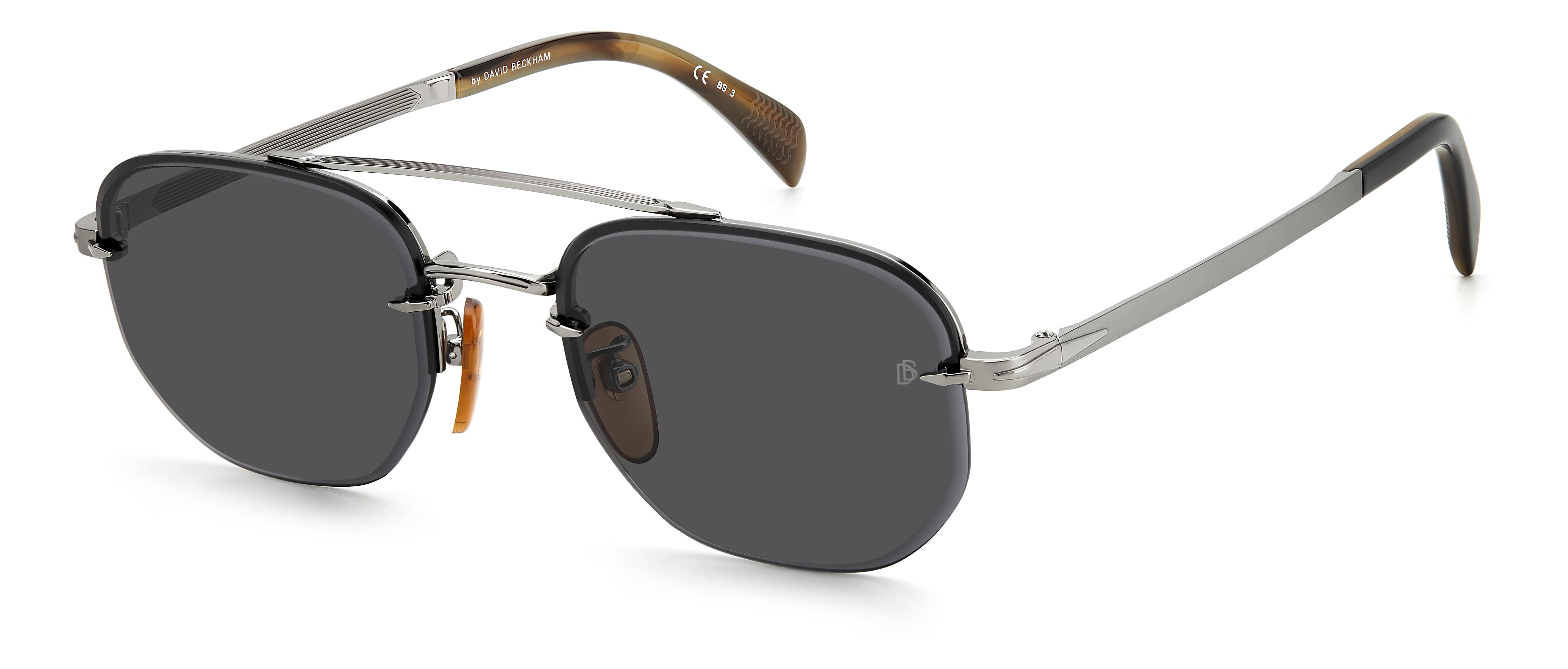 David Beckham DB 1078/S 85K 5320 Polarized Sunglasses for Men - UV Protection Aviator Style Shades for Driving, Beach & Outdoor Activities