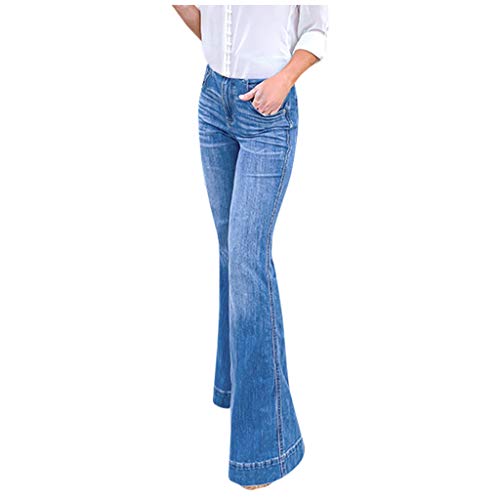 Llirre Women's High Waisted Flare Jeans - Casual Loose Fit Washed Denim Wide Leg Pants | Perfect for Everyday Wear, Office & Date Night Outfits