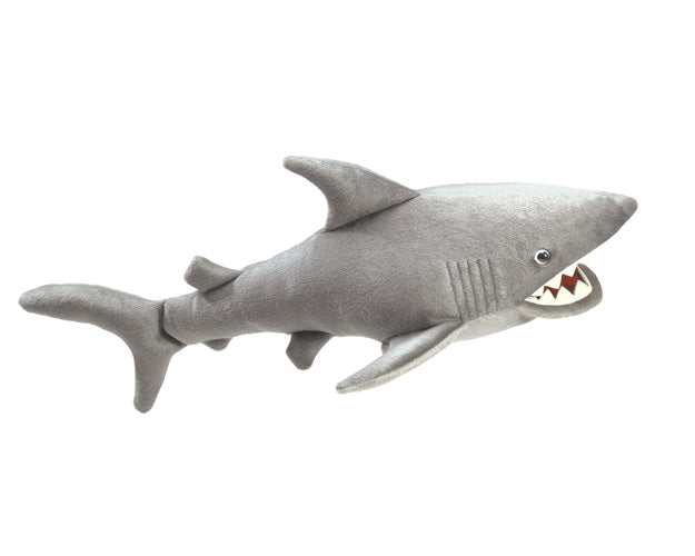 Folkmanis Shark Hand Puppet - Realistic Plush Shark Toy for Kids & Adults - Perfect for Storytelling, Education & Playtime Fun