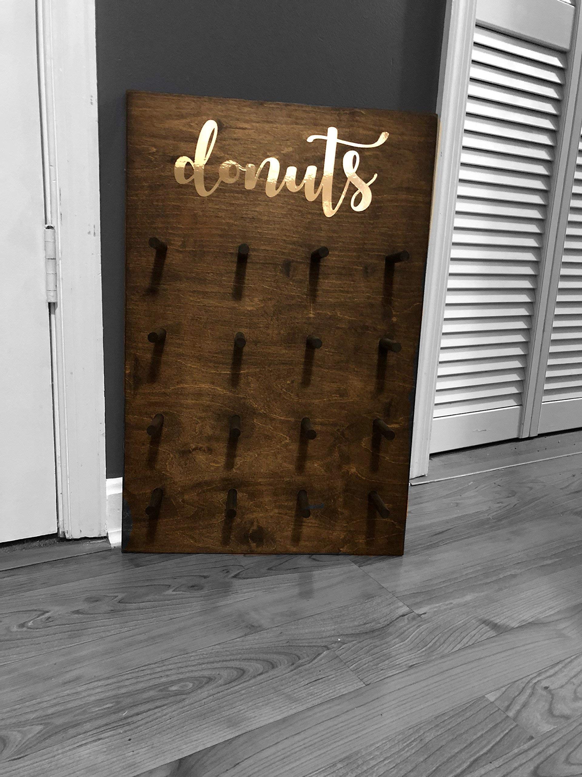 Wedding Donut Wall Stand - Stylish Donut Holder & Display Board for Donut Bar Decor | Perfect for Wedding Receptions, Bridal Showers & Dessert Tables