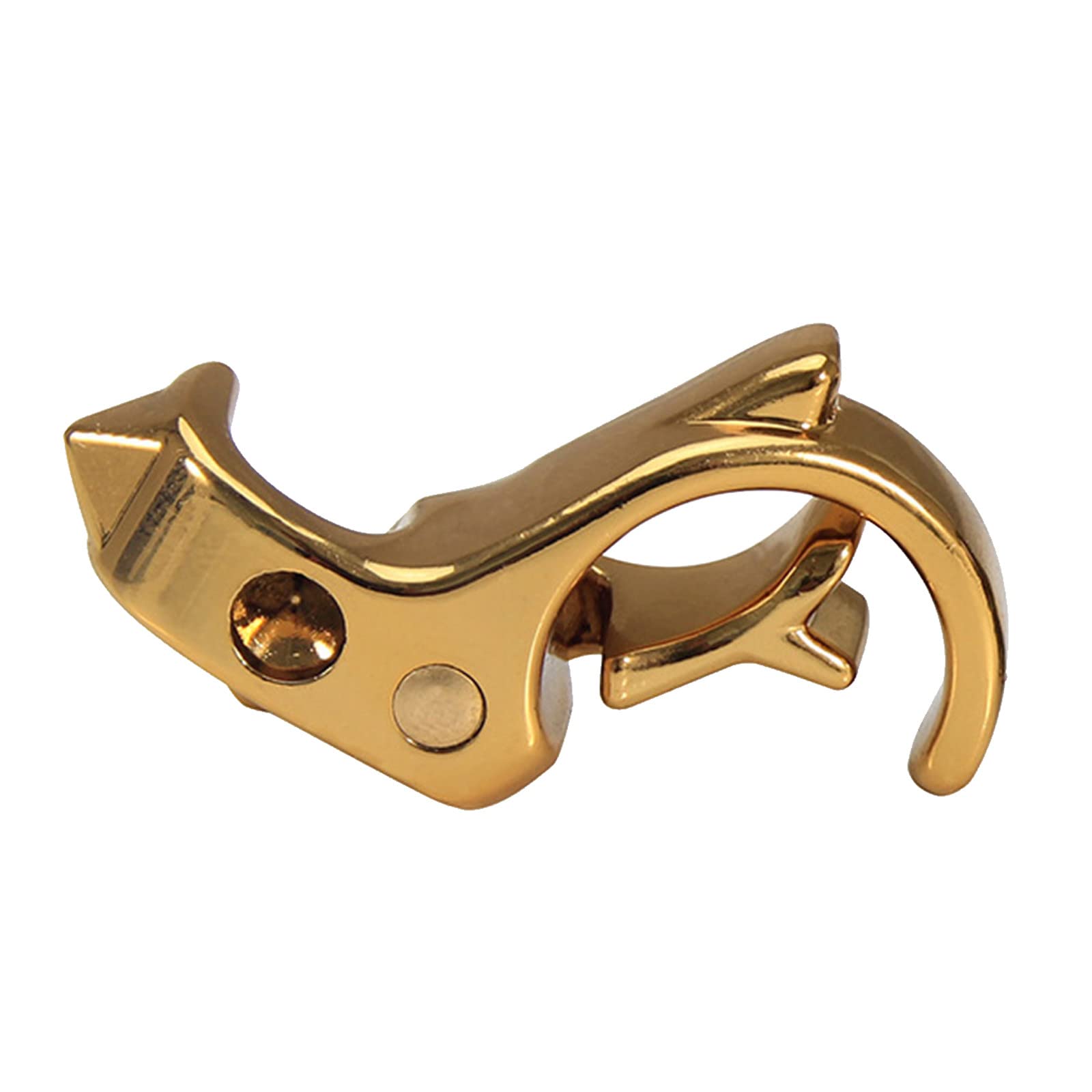 Metal Ring Holder for Women & Men - Gold Guitarist Gift for Driving & Gaming