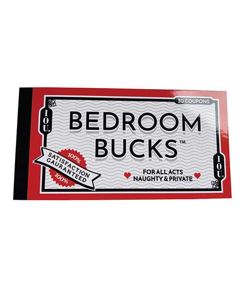 Bedroom Bucks IOU Coupons - Fun & Romantic Gift for Couples - Perfect for Anniversaries, Date Nights & Spicing Up Relationships