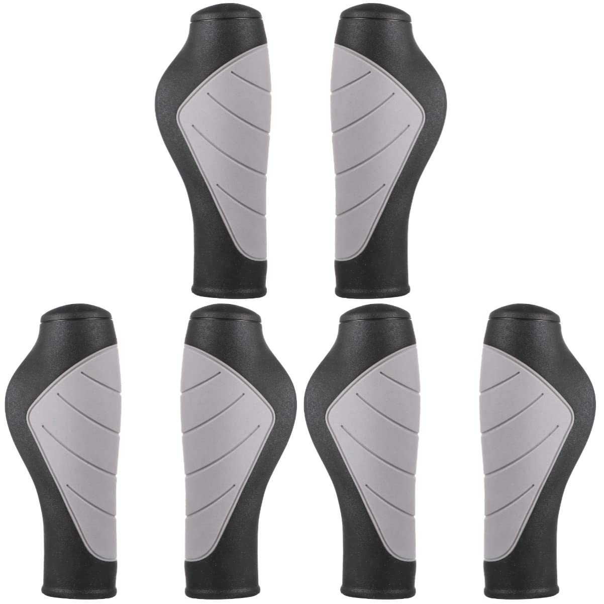 TOYANDONA 3 Pack Soft Non-Slip Foam Bike Grips - Ergonomic Rubber Handlebar Grips for Mountain, Road, and BMX Bikes - Comfortable for Long Rides and Commuting