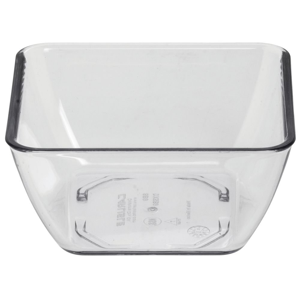 Dinex 12 Oz Clear SAN Plastic Flared Bowls - 4