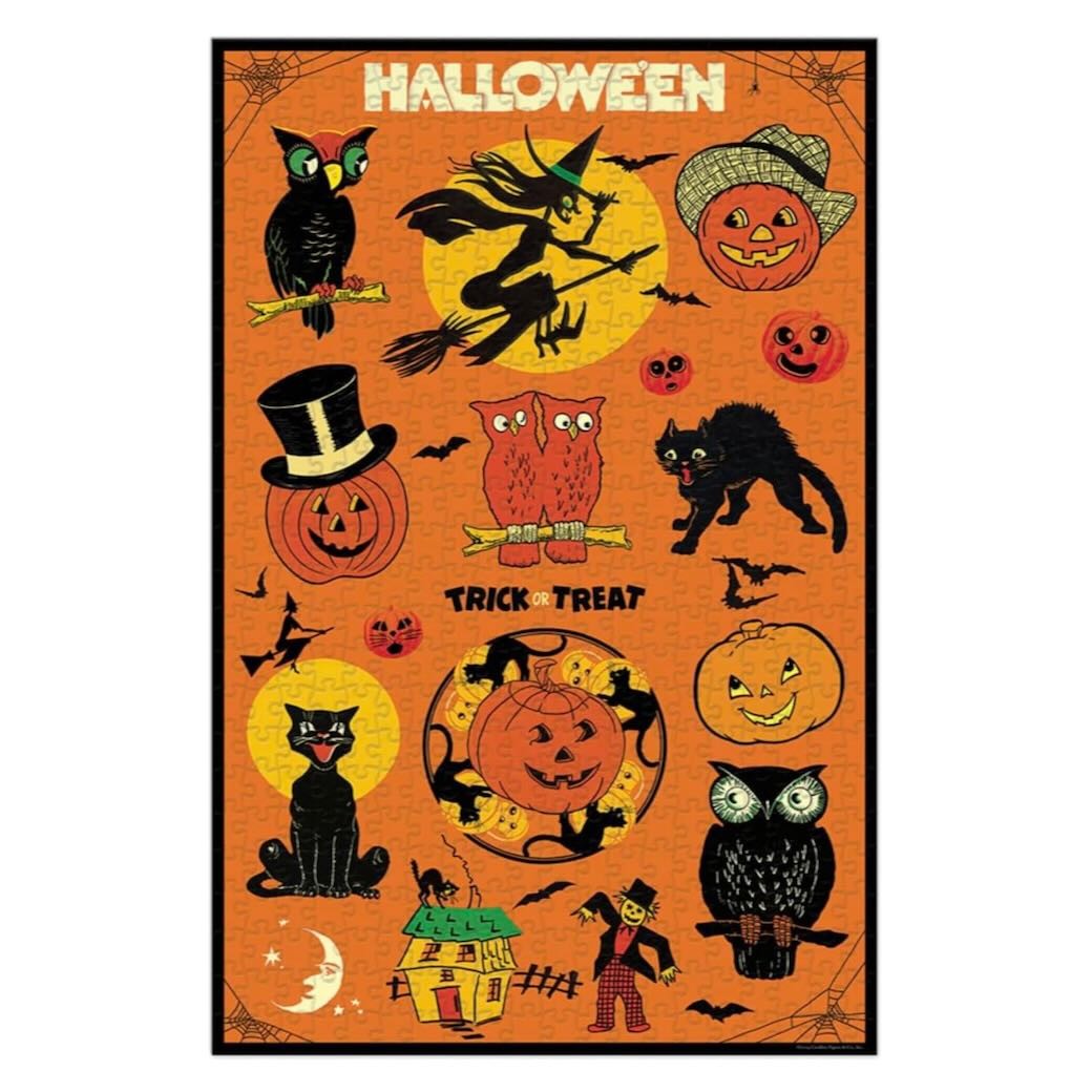 500 Piece Halloween Jigsaw Puzzle for Adults & Kids - Spooky Fun Party Game, Family Activity & Home Decor