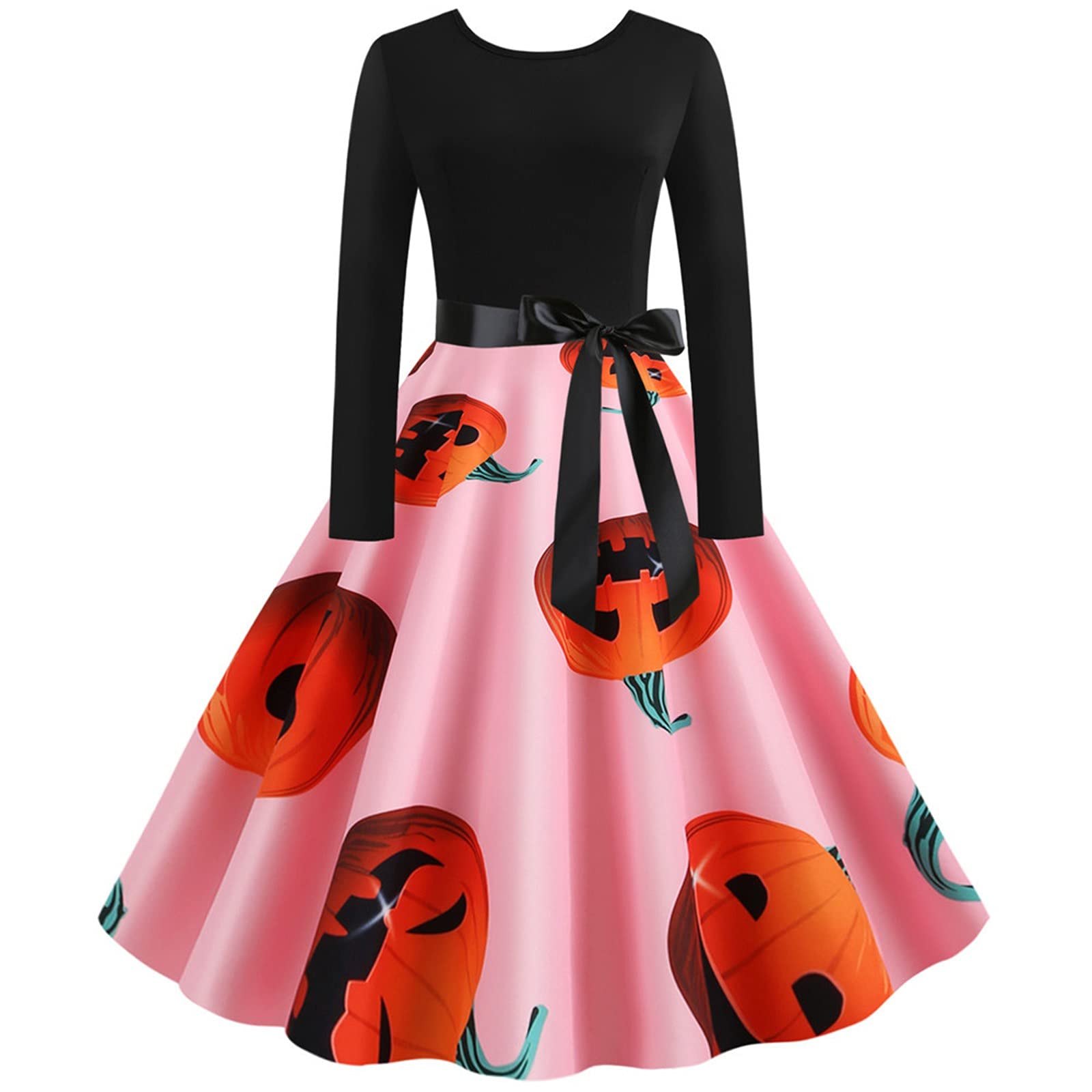 Vintage Halloween Dresses for Women - Long Sleeve Gothic Witch Costume | Elegant Party Dress for Halloween, Cosplay, Themed Parties & Spooky Events
