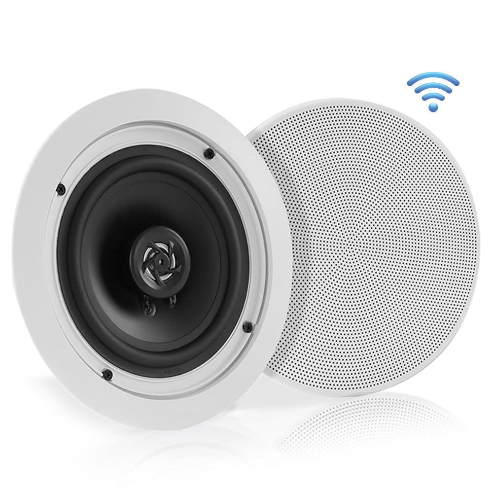 5.25 Inch Bluetooth Ceiling Speakers for Home - Wireless In-Ceiling Audio System for Living Room, Bedroom, Kitchen & Office
