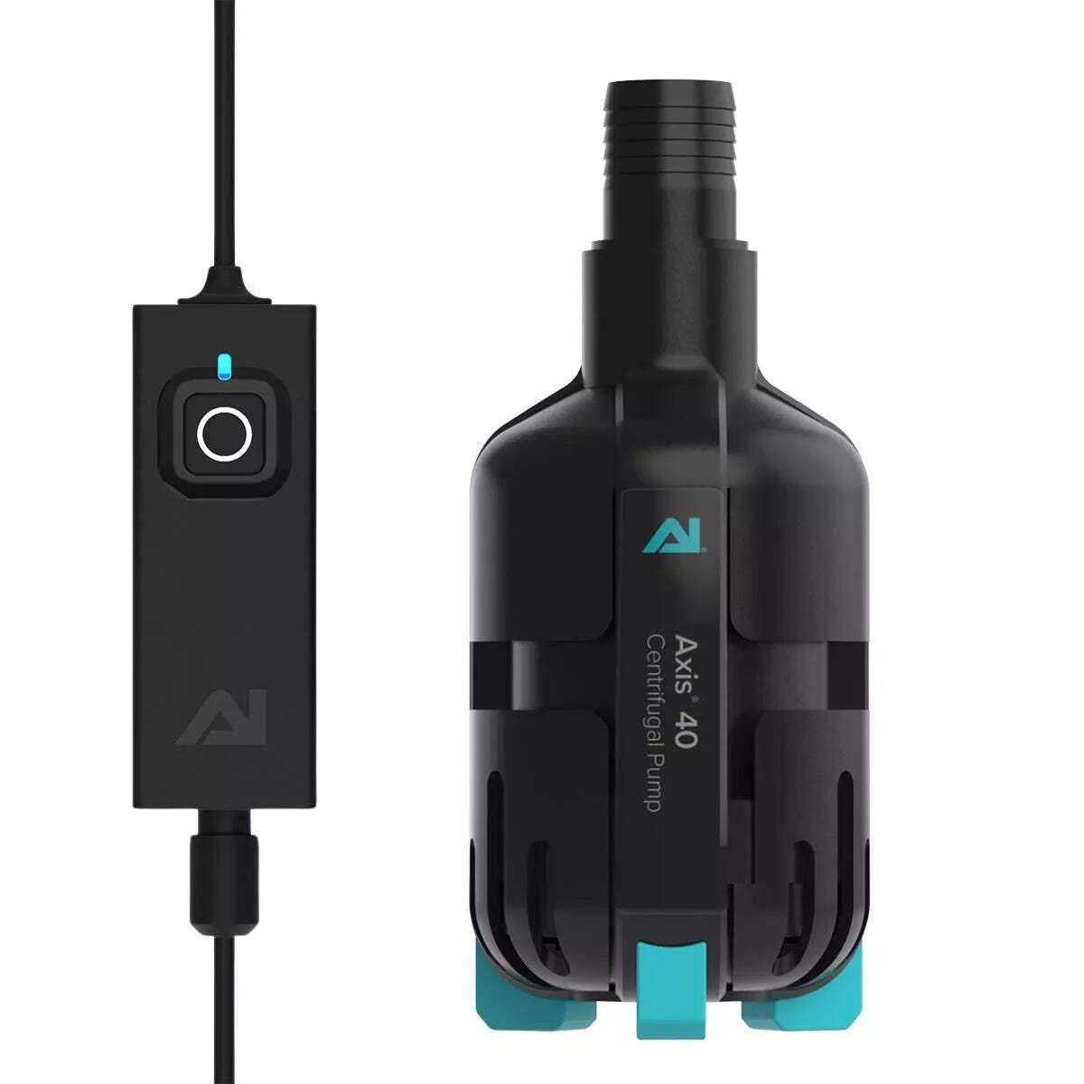 AquaIllumination AI Axis 40 Centrifugal Aquarium Pump - 400 GPH Ultra Quiet Energy Efficient Smart Controllable Water Pump for Saltwater & Freshwater Fish Tanks - Perfect for Reef Aquariums, Home & Office Decor