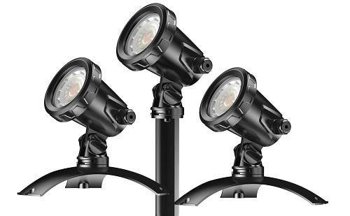 Waterproof GPL LED Underwater Pond & Garden Lights - Set of 3 for Outdoor Pool, Fountain, and Landscape Decoration