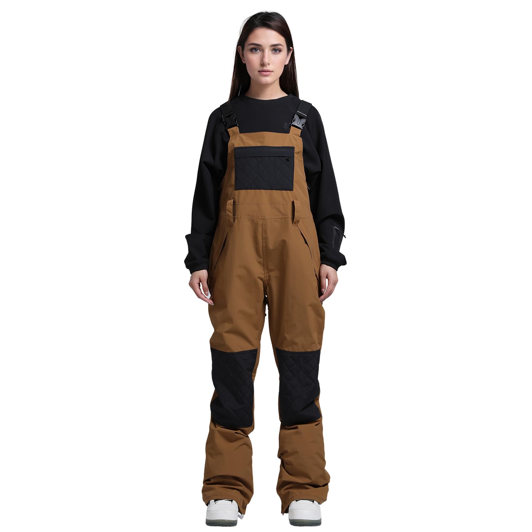 Women's Waterproof Snowboard Bib Overalls - Insulated Windproof Snow Pants for Skiing & Winter Sports | Perfect for Snowboarding, Ski Resorts & Cold Weather Adventures