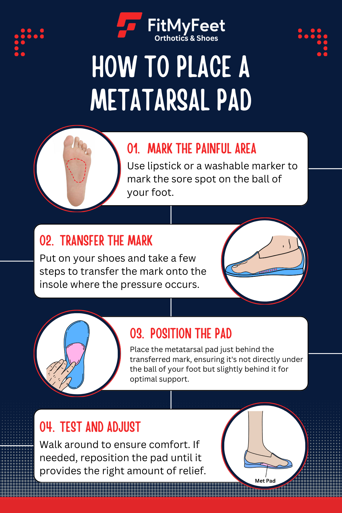 Best Metatarsal Pads for Foot Pain Relief - Cushioning Support for High Heels, Running & Standing All Day - Plantar Fasciitis & Arch Support Insoles