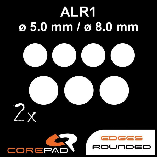 Corepad Skatez Mouse Feet - Ultra Smooth Gliding for Gaming Mice (DIY, Dots, Generic, ALR 1 Compatible) - Perfect for Esports, FPS Gaming & Professional Use