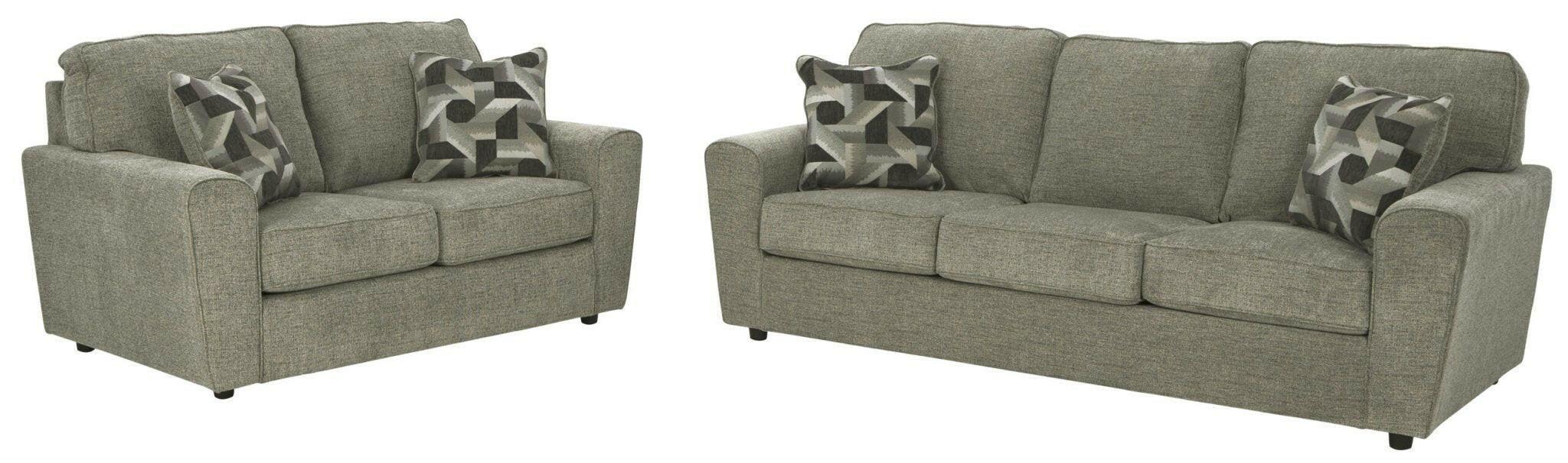 Cascilla Pewter Sofa & Loveseat Set 26805 - Modern Living Room Furniture for Small Spaces, Apartment Decor, and Cozy Home Theater Seating
