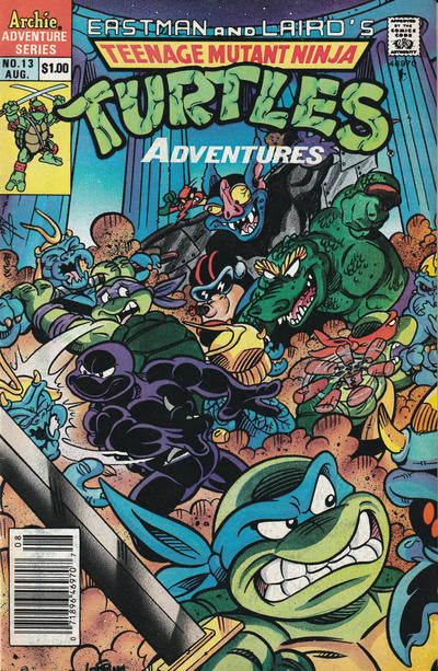 Eastman & Laird Teenage Mutant Ninja Turtles Adventures #13 Comic Book - August 1991 Issue, Collectible TMNT Graphic Novel for Fans & Comic Collectors - Perfect for Display, Gifts & Nostalgic Reading