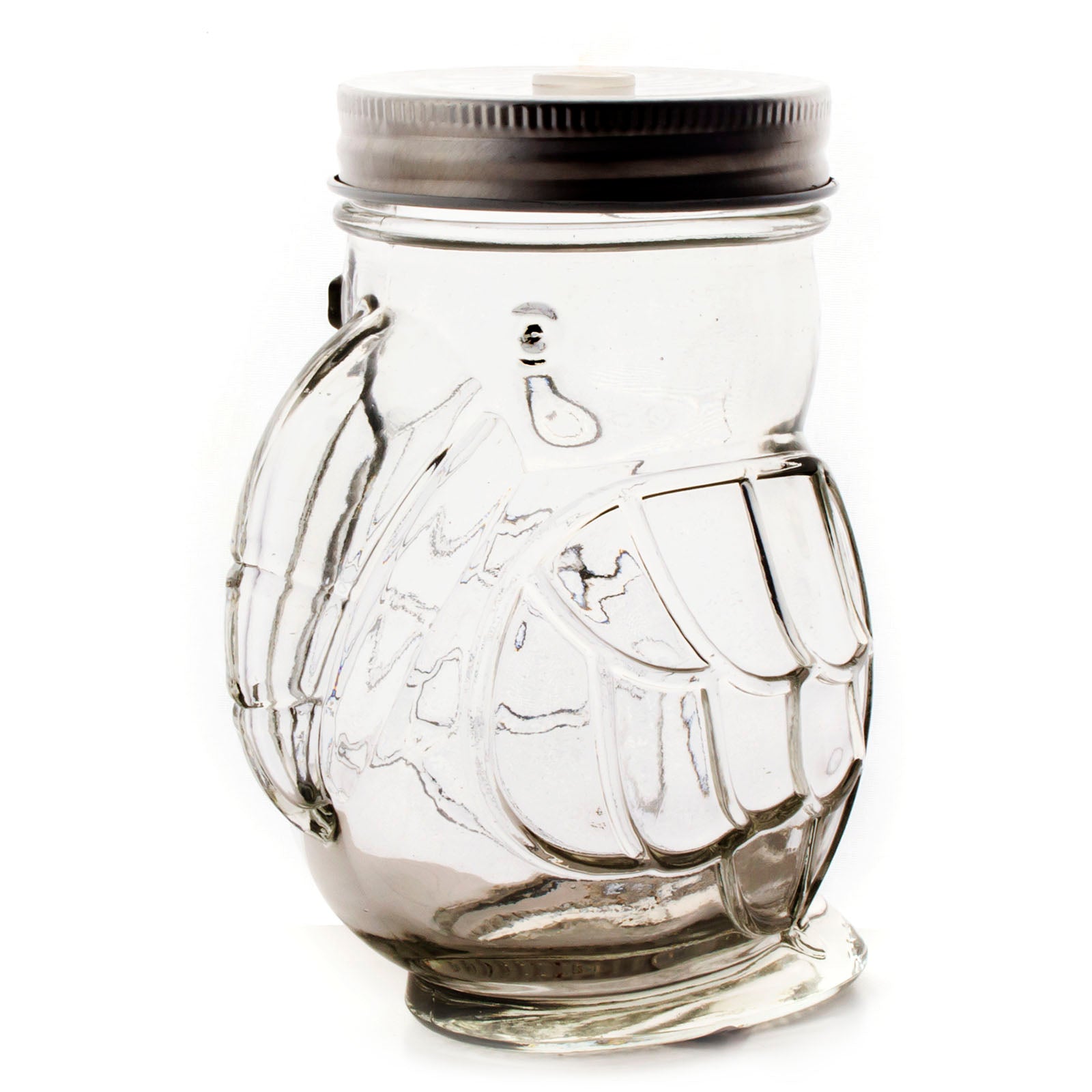 BarConic® 14oz Parrot Mason Jar with Lid - Airtight Glass Container for Canning, Storage & DIY Crafts - Perfect for Homemade Jams, Pickles, Coffee & Kitchen Organization
