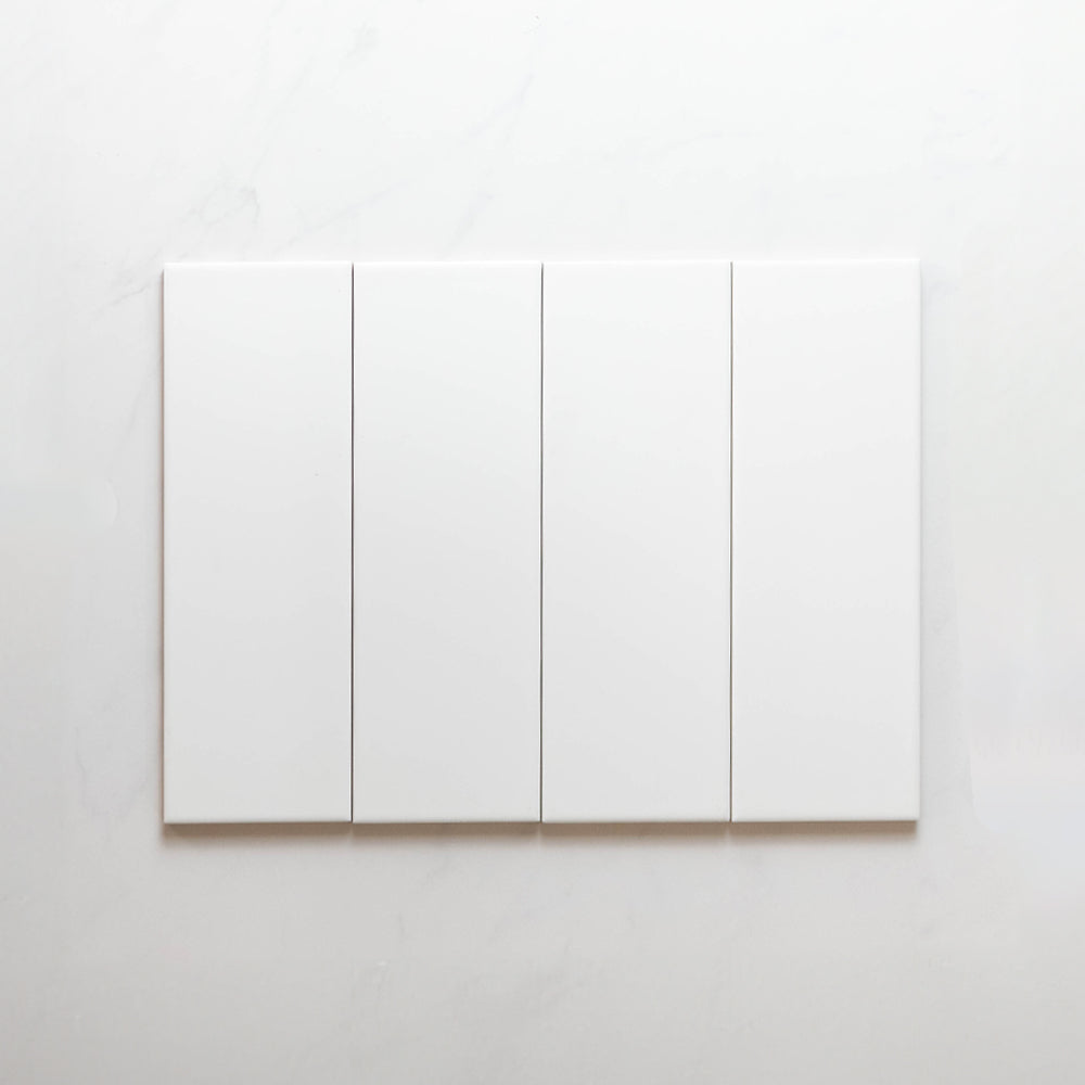 Premium Cascade White 100x300mm Matte Unrectified Subway Tile - Classic Kitchen Backsplash & Bathroom Wall Tile for Modern Home Renovation