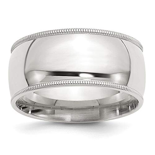 925 Sterling Silver Comfort Fit Milgrain Band Ring for Women - Elegant Jewelry Gift in 3mm, 4mm, 5mm, 6mm, 7mm, 8mm, 9mm, 10mm Widths - Perfect for Weddings, Anniversaries & Everyday Wear