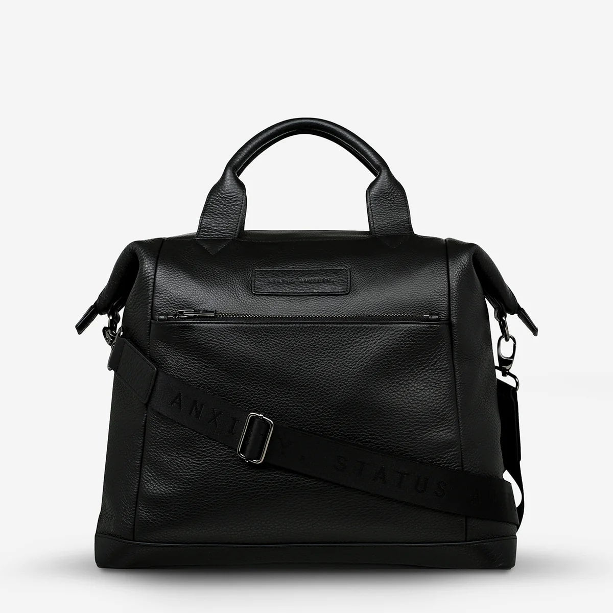 Status Anxiety Comes In Waves Bag - Stylish Black Crossbody Purse for Women | Perfect for Work, Travel & Everyday Use