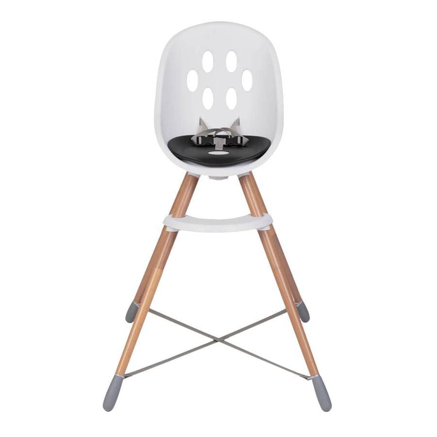 Phil&Teds Poppy Wooden High Chair - Adjustable Baby Feeding Seat with Safety Harness & Tray - Perfect for Dining, Weaning & Family Mealtime