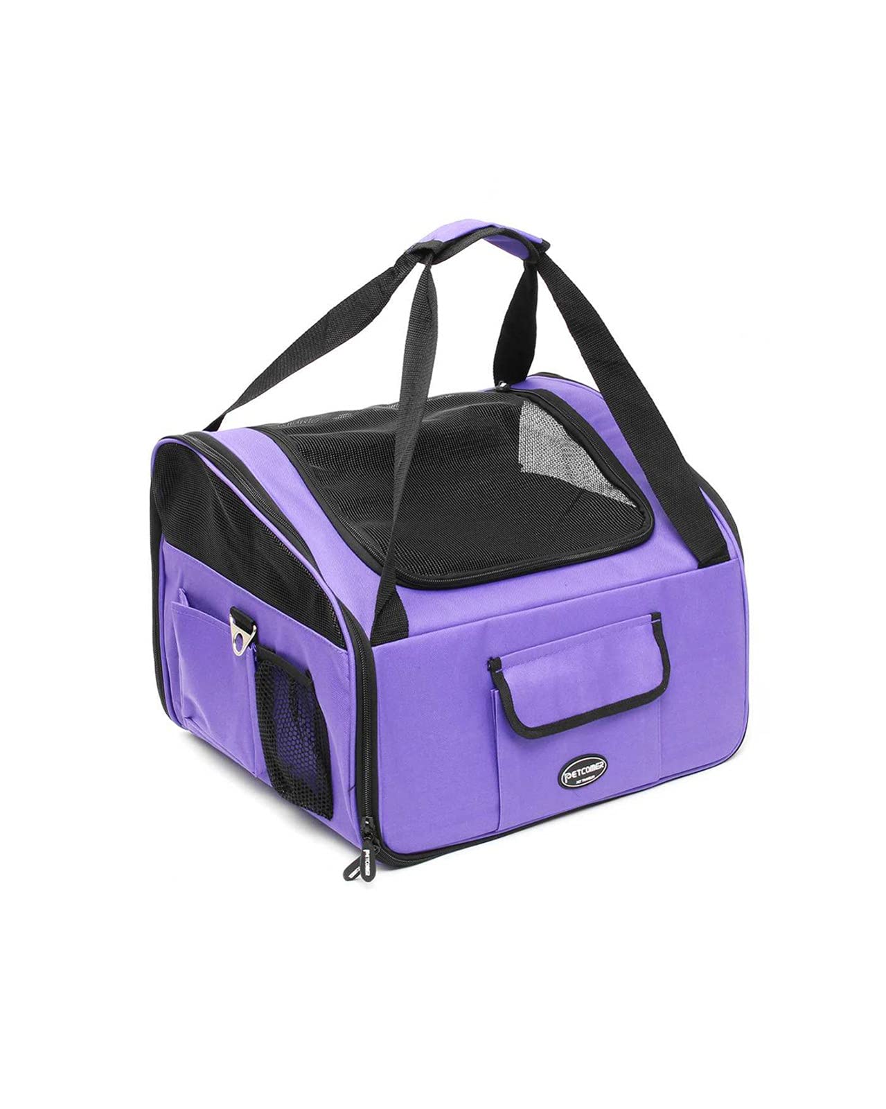 HXHN Small Dog Hammock - Purple Pet Car Seat Carrier for Cats & Puppies, Foldable Travel Bed for Car Rides & Outdoor Adventures