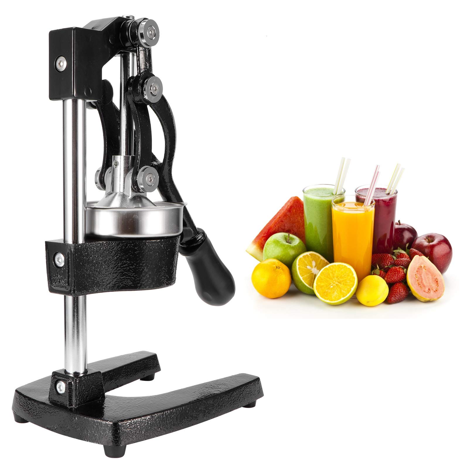Premium Manual Citrus Juicer - Heavy Duty Lemon Squeezer with Non-Slip Handle for Orange, Lime & Grapefruit | Perfect for Fresh Juice, Cocktails & Healthy Cooking | Essential Kitchen Tool for Home Bars & Restaurants