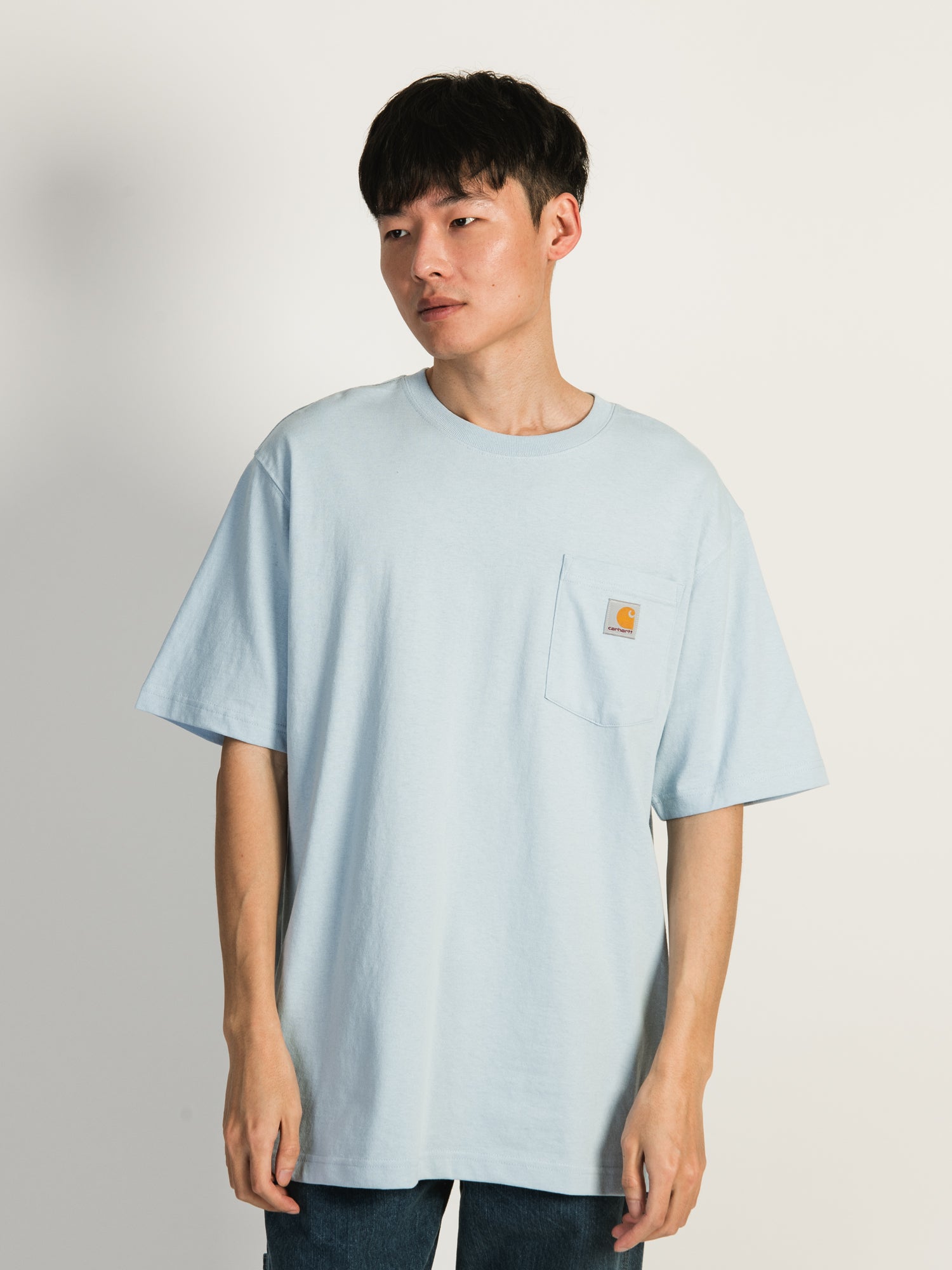 Carhartt Men's Short Sleeve Pocket T-Shirt - Durable Workwear for Construction, Landscaping & Outdoor Activities