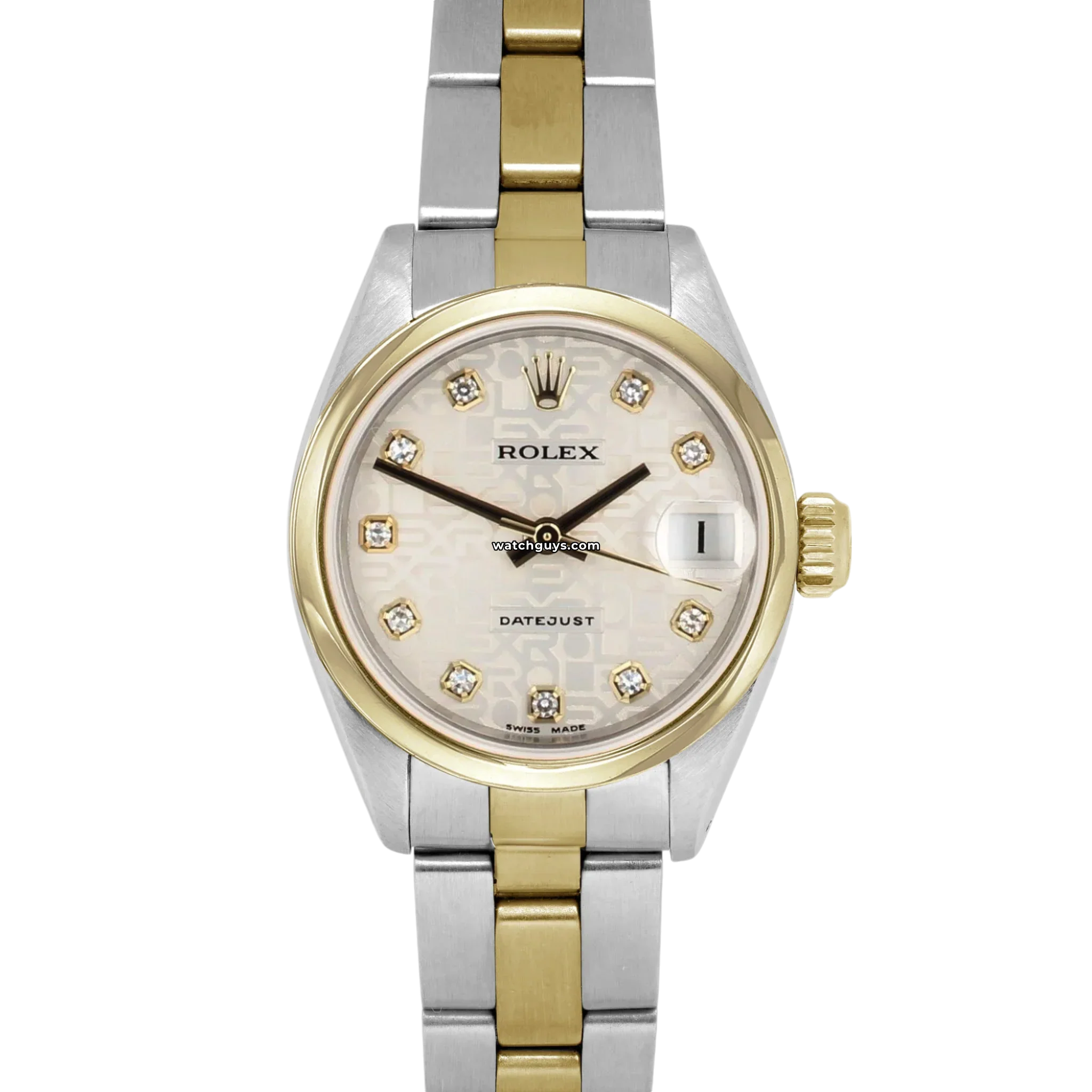 Rolex Datejust 69163 Silver Oyster Diamond Watch - Luxury Stainless Steel Timepiece for Men & Women - Perfect for Business, Formal Events & Special Occasions