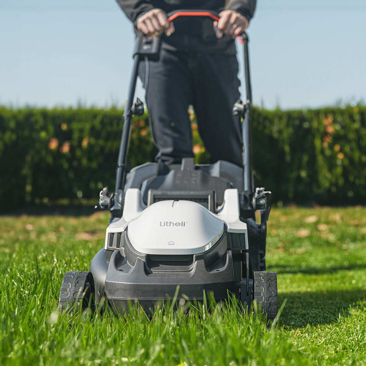 Litheli U20 Series 20V 13-Inch Cordless Lawn Mower with Brushless Motor & 4.0Ah Battery - 5 Adjustable Cutting Heights for Small to Medium Yards - Perfect for Home Garden, Backyard Lawn Care & Landscaping