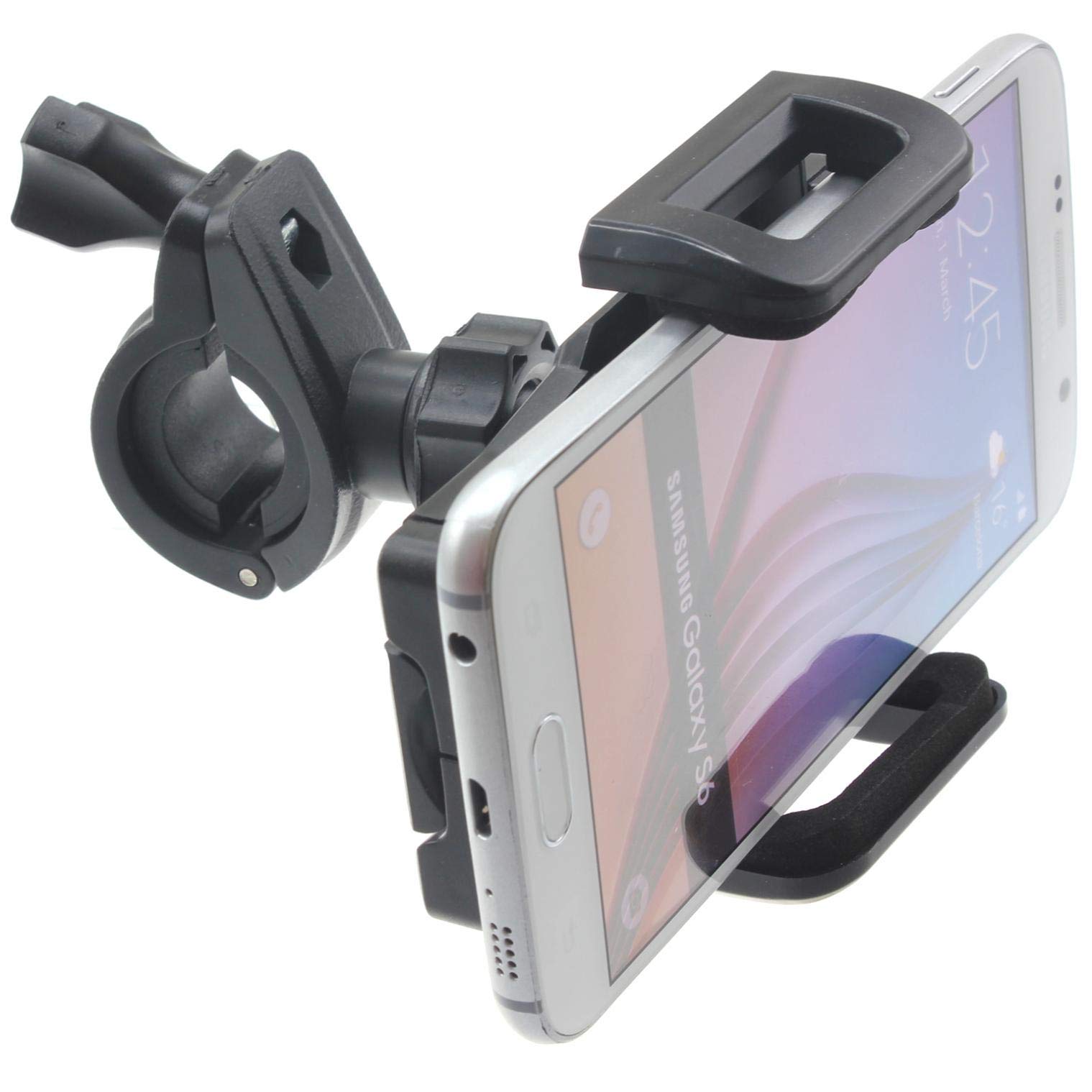 Heavy Duty Bicycle Handlebar Phone Mount for Motorola Moto G Stylus 5G - 360° Swivel Cradle Dock, Secure Bike Phone Holder for Cycling, Commuting & Outdoor Adventures