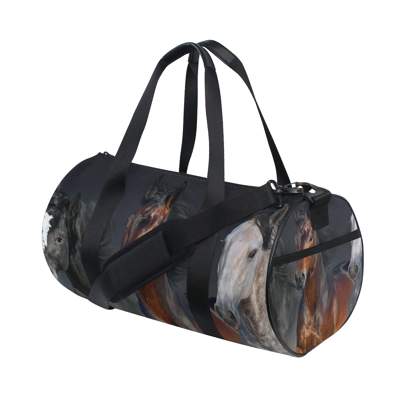 3 Horses Durable Travel Duffle Bag - Waterproof Sports Luggage with Adjustable Shoulder Strap & Backpack Tote - Perfect Gym Bag for Men & Women - Ideal for Workouts, Travel, Sports & Weekend Getaways