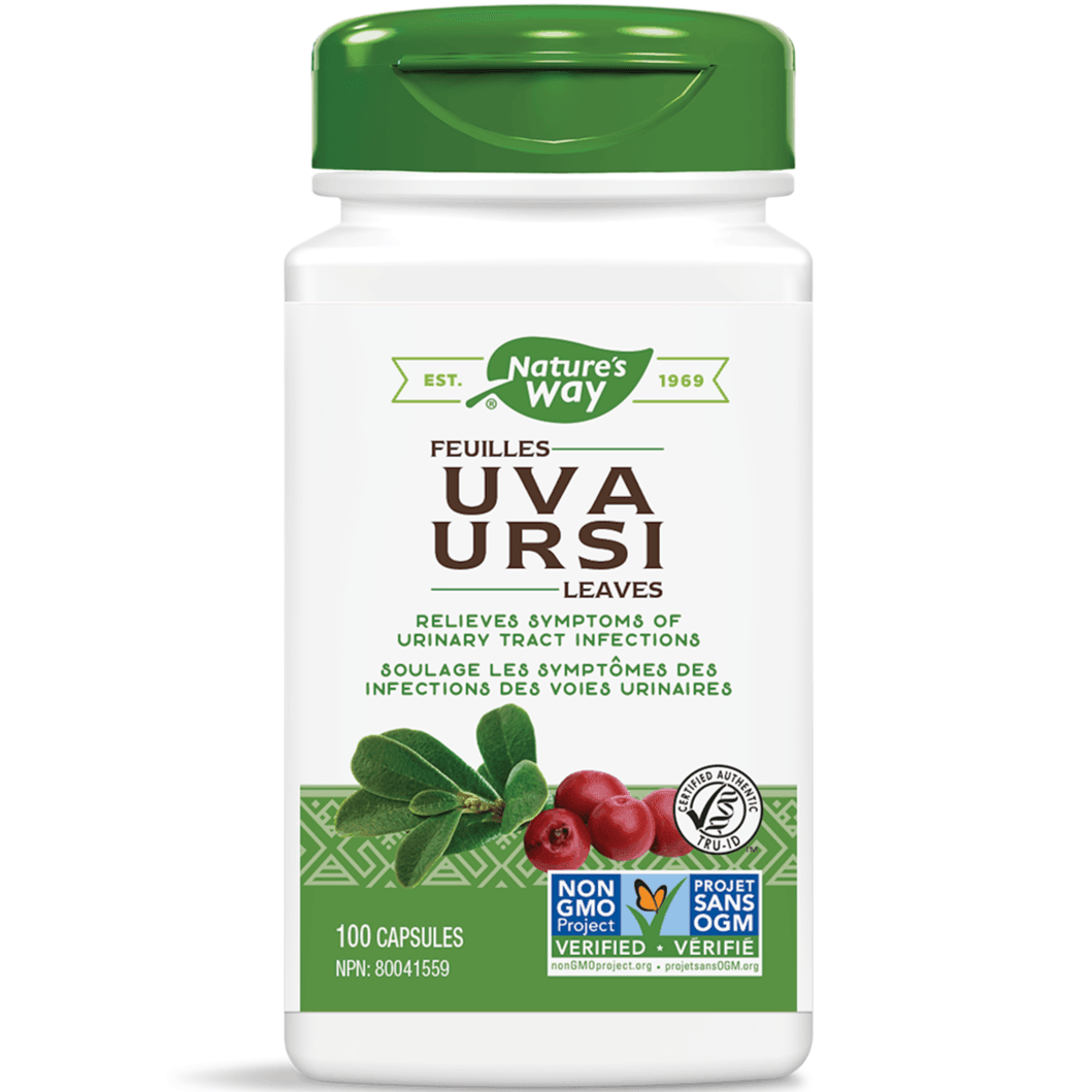Nature's Way Uva Ursi Leaves Supplement - 100 Capsules for Urinary Tract & Bladder Health - Herbal Support for Women's Wellness