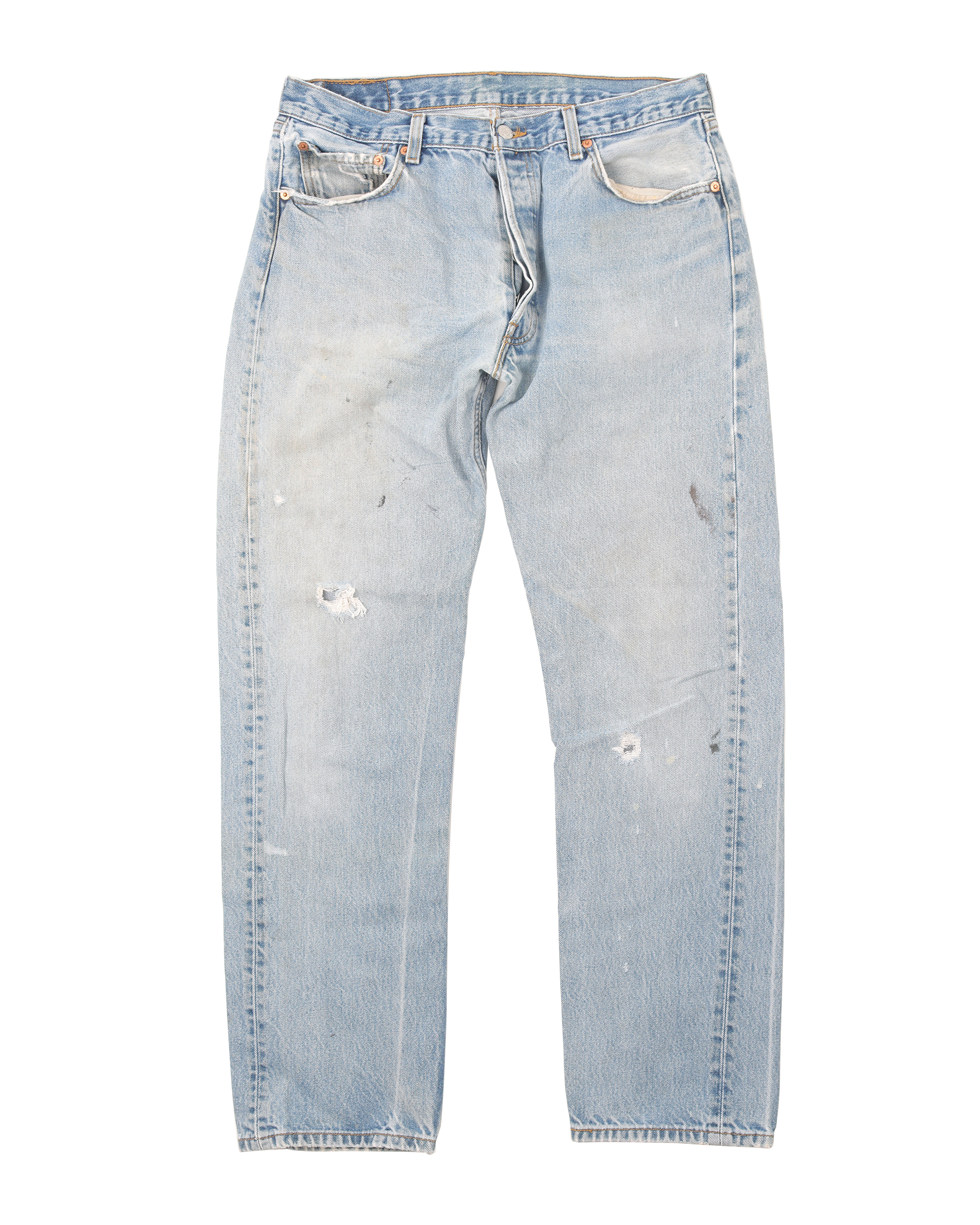 Vintage 1990s Levi's 501 Original Fit Painter Jeans - Classic Denim Pants for Men, Retro Workwear & Casual Style