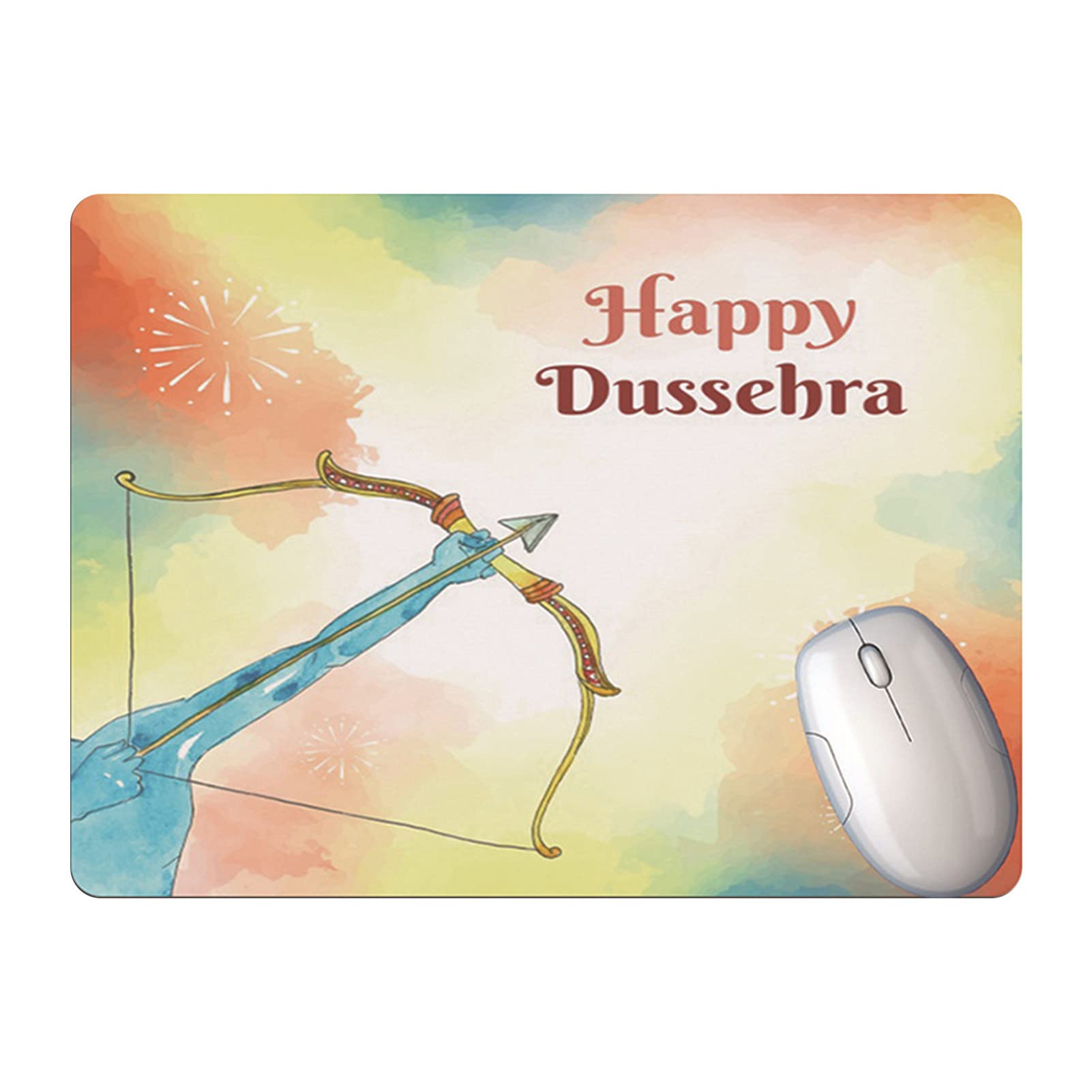 Premium Soft Anti-Slip Mouse Pad with Wrist Rest - Ultra-Thin Statue of Liberty Design Gaming & Office Desk Mat (9