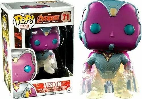 Avengers 2 Age of Ultron Vision #71 Pop Vinyl Figure - Collectible Marvel Movie Action Figure for Display & Gifts - Perfect for Superhero Fans & Pop Culture Collectors