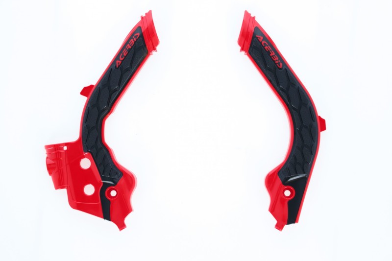 Acerbis X Grip Frame Guards for KTM 125-501 TC/FC/FX/FE/S/TE/TX (2019-2023) & GasGas (2021-2023) | Red/Black | Dirt Bike Protection for Off-Road & Motocross