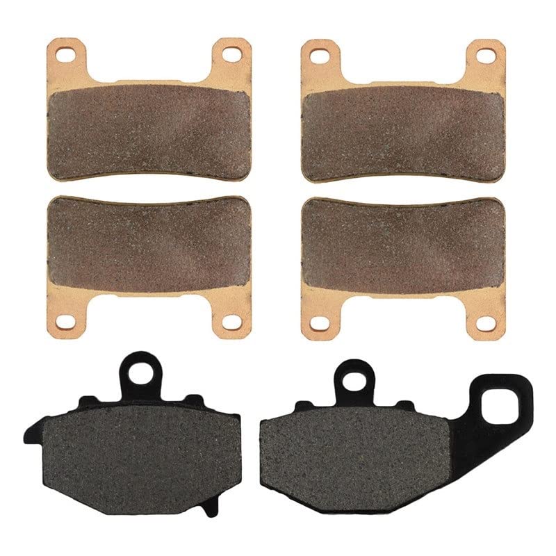 High-Performance Motorcycle Brake Pads for Kawasaki Z1000 / ZR1000D (2010-2014) - Front & Rear Black Disc Brake Pads - Perfect for Street Riding & Daily Commuting
