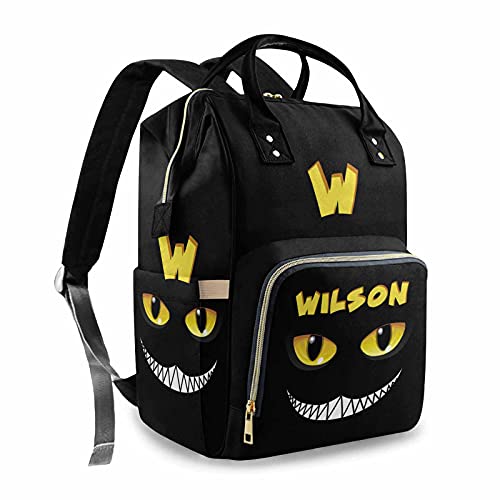 Custom Personalized Halloween Diaper Backpack for Parents - Nightmare Before Christmas Themed Baby Bag for Newborn Boys & Girls - Perfect for Daycare, Travel & Mom Gifts - Waterproof & Spacious Diaper Backpack for Everyday Use