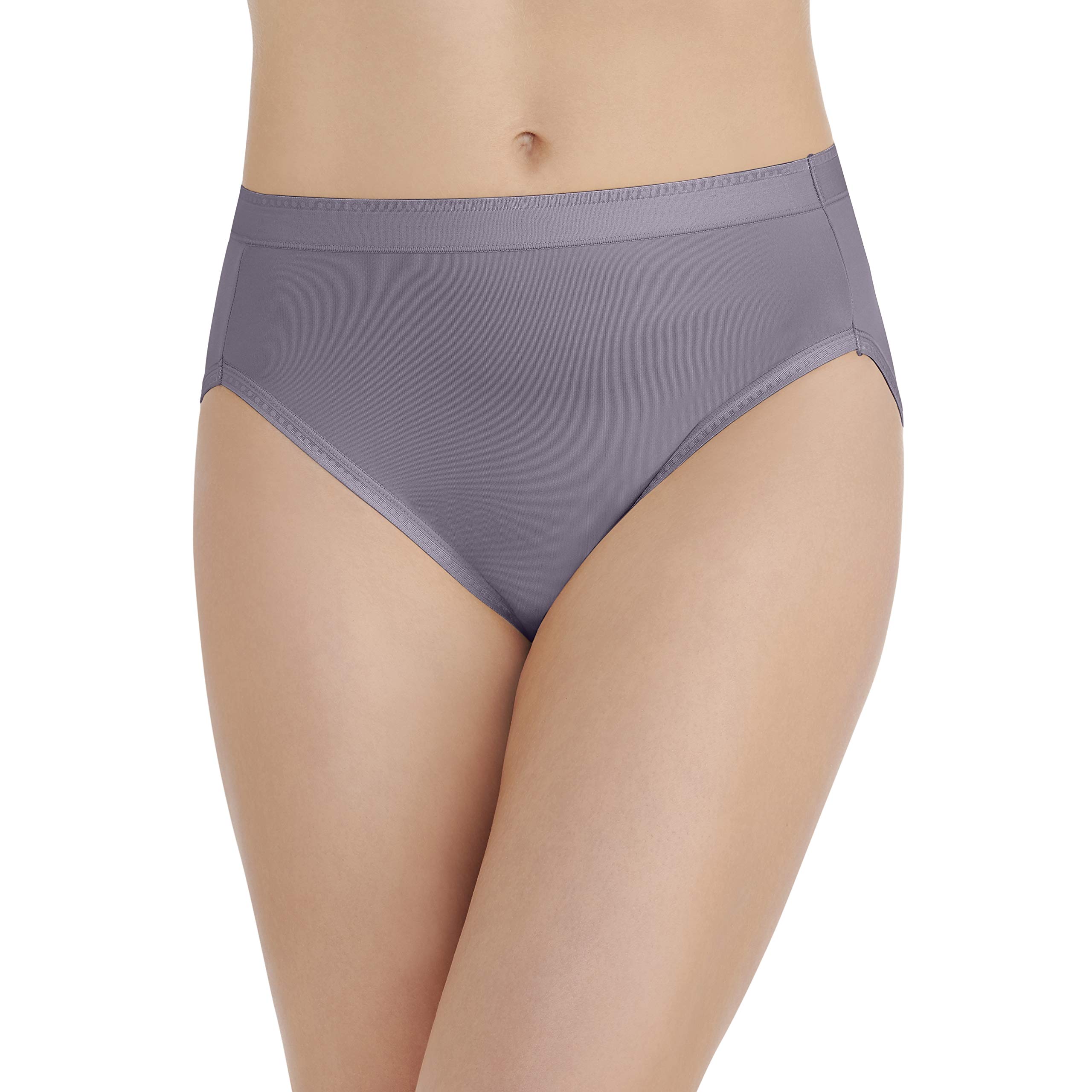 Vanity Fair Women's Comfort Where It Counts Hi-Cut Panties 13164 - Soft Cotton Underwear for Everyday Wear, Work & Leisure