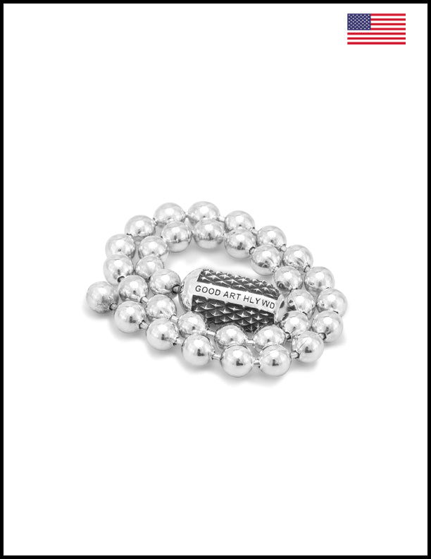 Trendy Art Poplock Ball Chain Bracelet for Women - Adjustable Fashion Jewelry Gift for Daily Wear & Special Occasions
