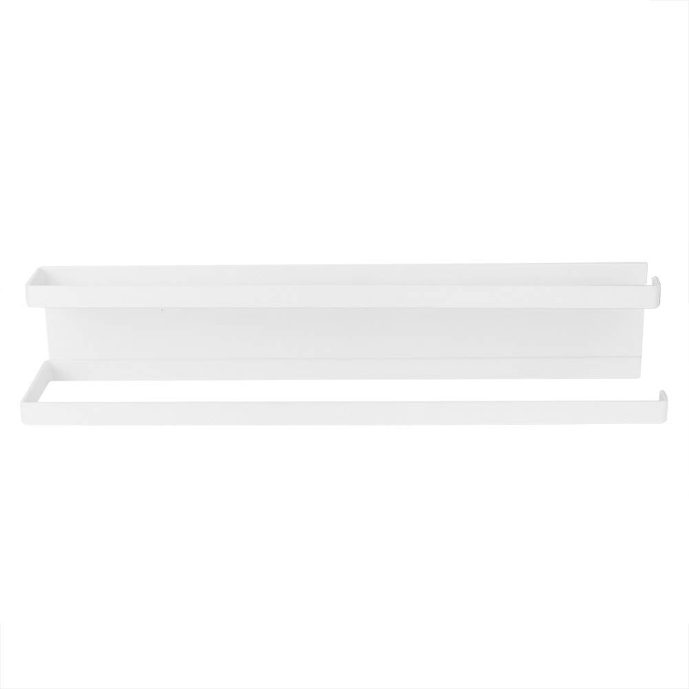 Magnetic Towel Rack - Strong & Easy to Install Bathroom Kitchen Towel Holder - Versatile for Living Room Balcony - White (Perfect for Small Spaces & Organization)