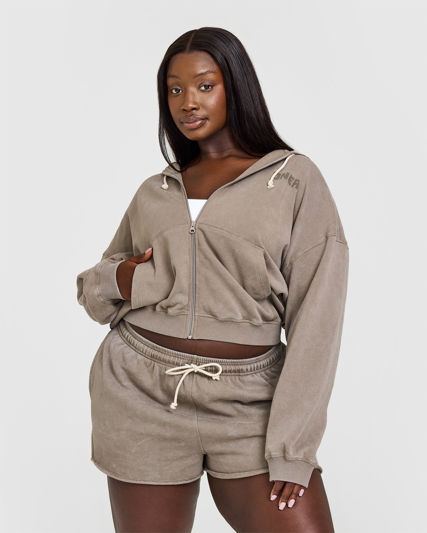 Raw Lounge Oversized Zip Hoodie for Women & Men | Soft Washed Warm Sand Pullover | Cozy Casual Wear for Home, Travel & Outdoor Activities