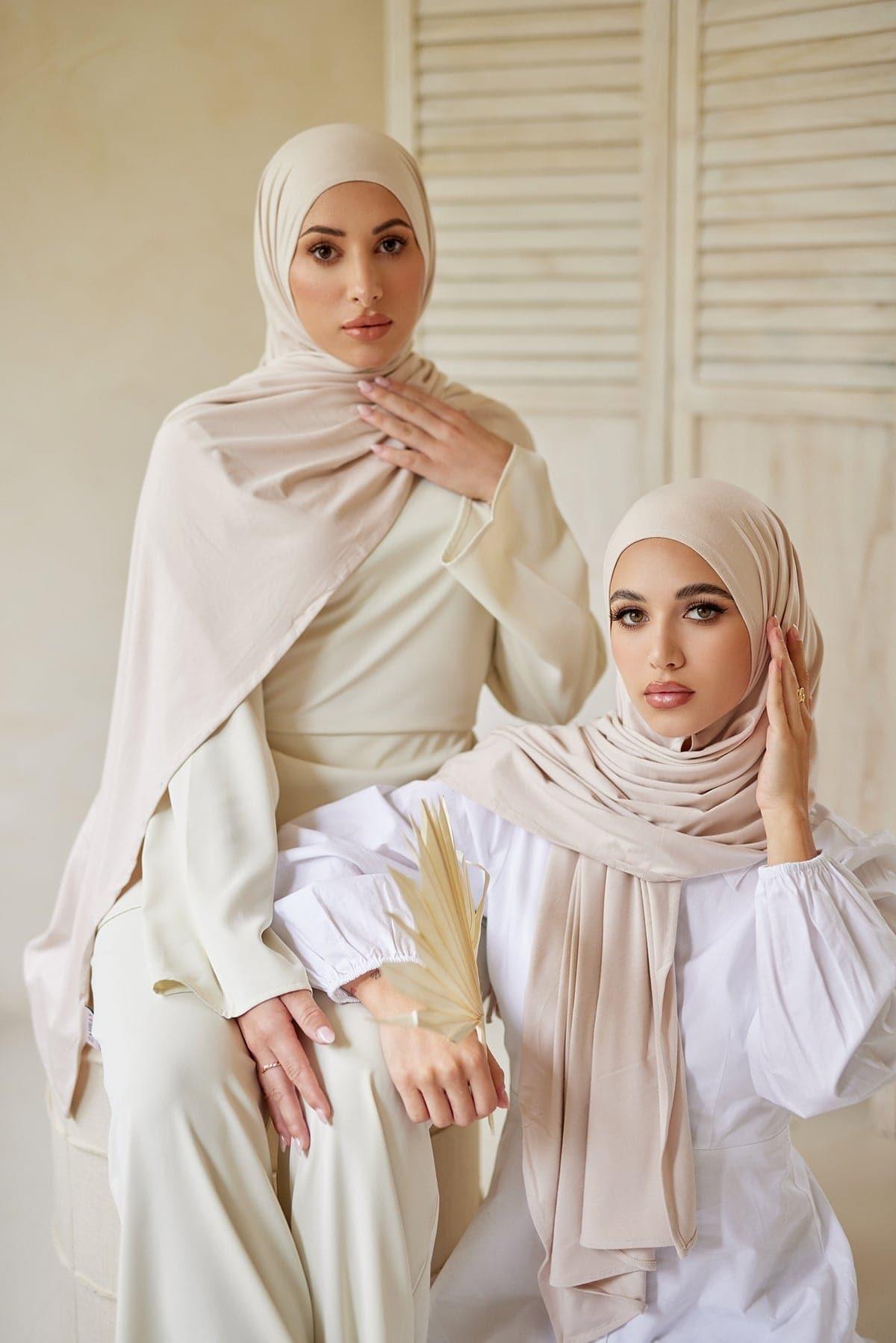 Premium Jersey Hijab Scarf - Soft & Breathable Muslim Headscarf for Women - Perfect for Daily Wear, Prayer, and Modest Fashion