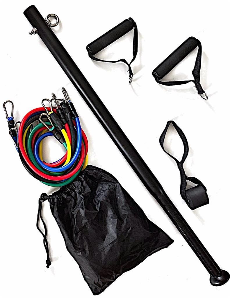 Baseball Swing Trainer with 5 Adjustable Resistance Bands - Improve Bat Speed, Swing Mechanics & Strength for Baseball, Softball & Cricket - Perfect for Home Training & Practice Drills for All Ages