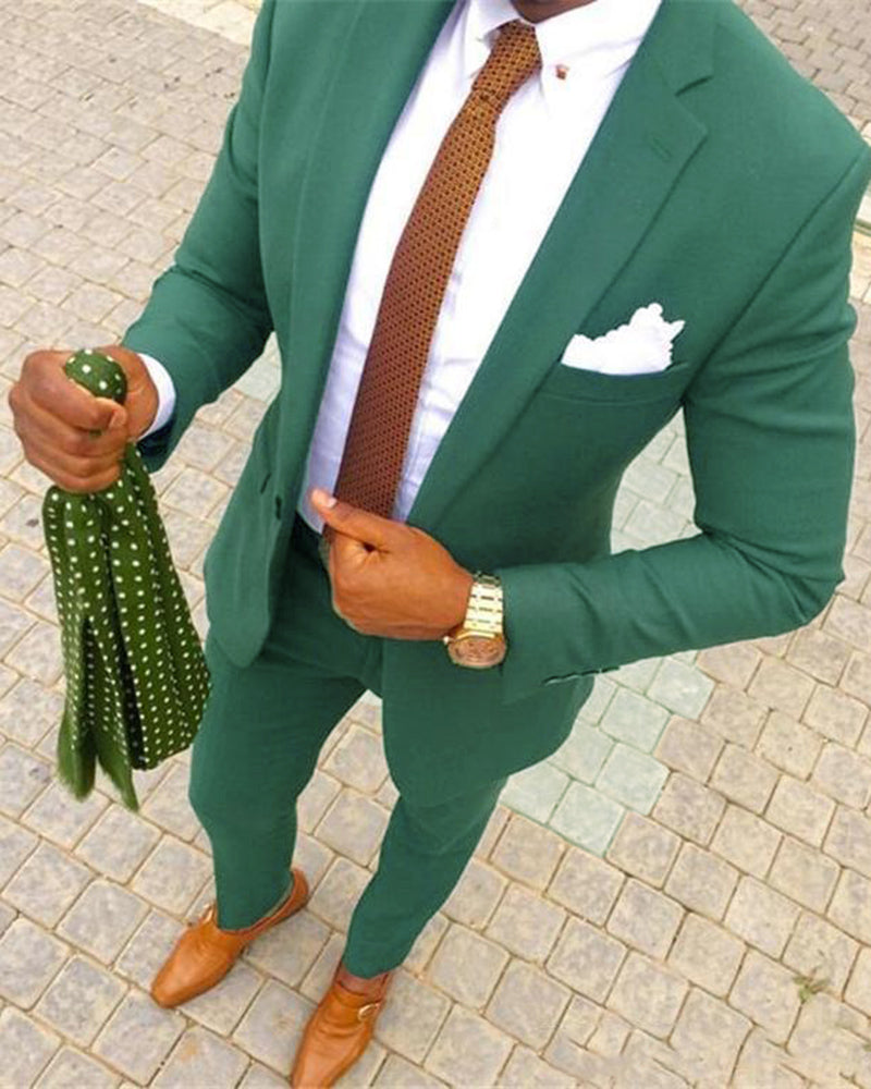 Teal Green Men's 3-Piece Blazer Suit for Wedding, Groomsmen & Formal Events | Elegant Tuxedo for Parties & Special Occasions