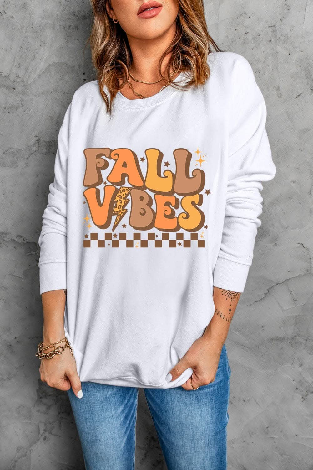 Stylish Letter Print Sweatshirt for Women - Long Sleeve Casual Pullover - Perfect for Fall Fashion, Lounge Wear & Street Style Outfits