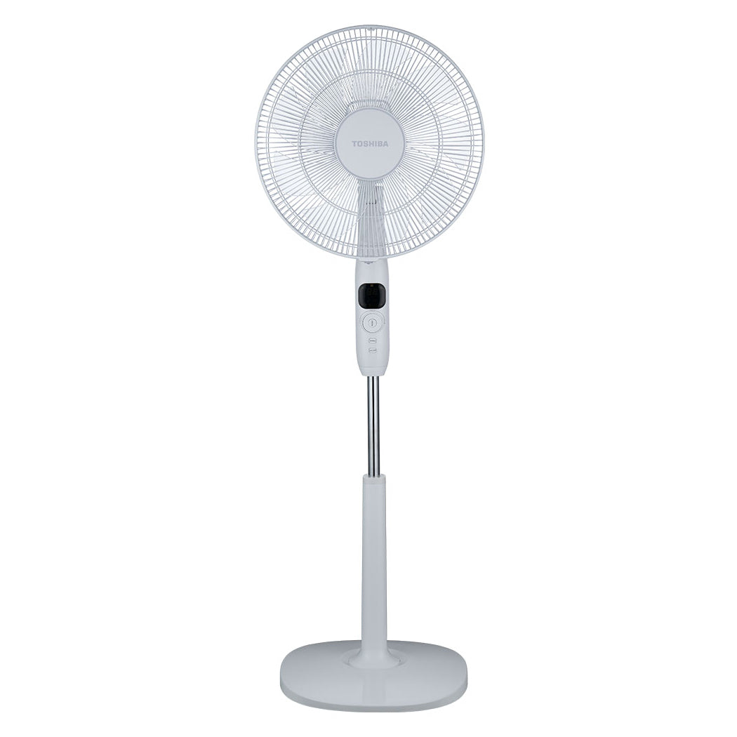 LS-D10(W)SG 9-Blade DC Stand Fan - Ultra Quiet, Energy Efficient Oscillating Fan with Remote Control - Perfect for Home, Office & Bedroom Cooling