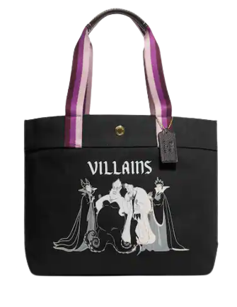Coach Disney X Coach Villains Motif Tote Bag - Stylish & Spacious Handbag for Women, Work, Travel & Everyday Use
