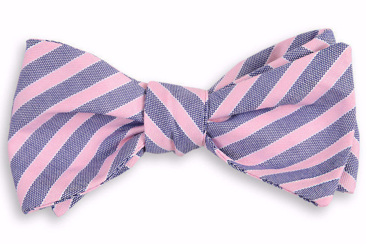 Stylish Clarke Stripe Bow Tie for Men - Classic Pre-Tied Necktie for Weddings, Parties & Formal Events