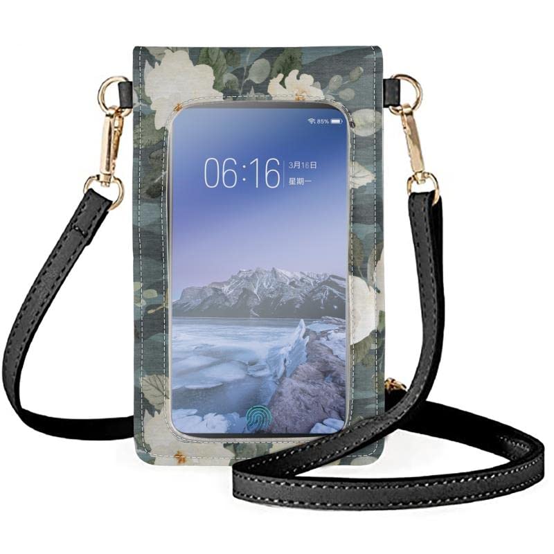 Women's Phone Crossbody Bag with Clear Touch Screen & Adjustable Strap - Stylish Cell Phone Purse for Daily Use, Travel, Shopping & Outdoor Activities