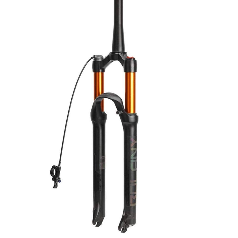 Carbon Air Suspension Fork for Mountain Bike - 26/27.5/29 Inch MTB Fork with Smart Lockout & Remote Control, 100mm Travel - Perfect for Trail Riding & Off-Road Cycling Adventures